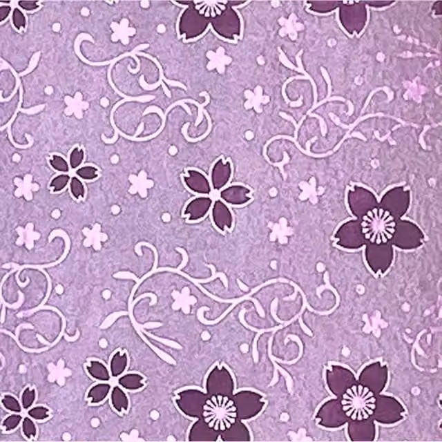 Syntego Pack of 10 Pink and Purple Floral A4 Paper Sheets