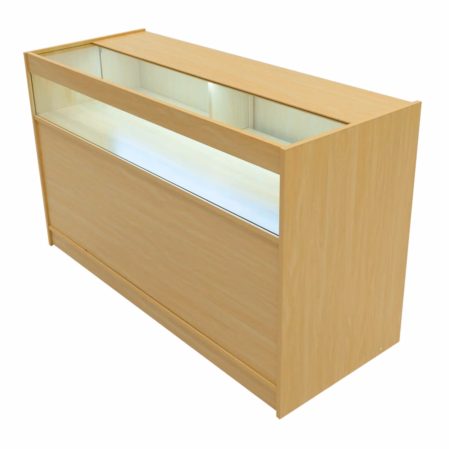 Monstershop Hyperion LED Shop Counter Set K1500, B1500, TB60 & LM60 in Maple Beige