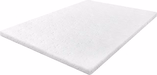 Lavio King Memory Foam Mattress Topper with Bamboo Charcoal, 5cm, White