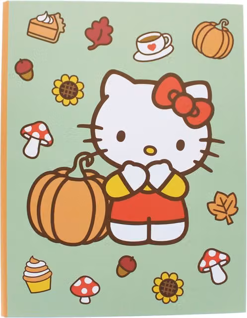 Hello Kitty Pumpkin A4 Ringbinder, Green