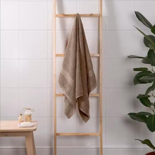 OHS 4 Pack of Light Beige Cotton Terry Bath Towels – 5