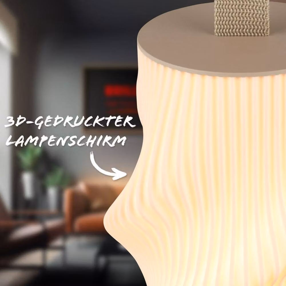 Briloner Beige Rechargeable Dimmable Touch LED Table Lamp – 4