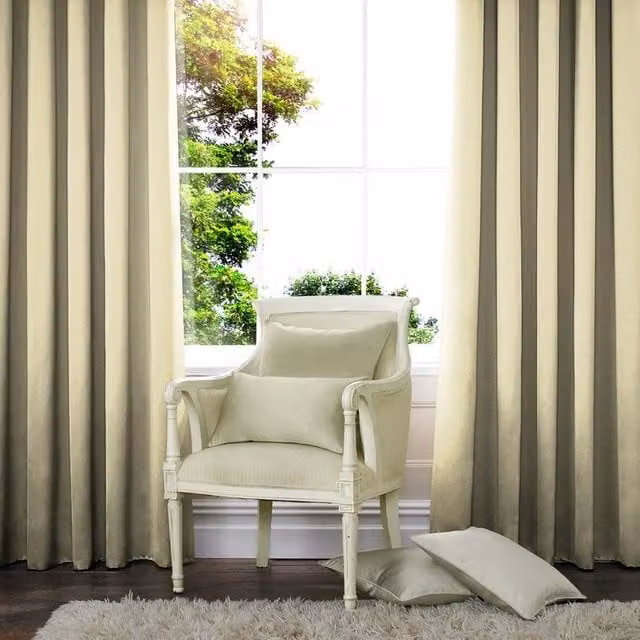 Terrys Made to Measure Cream Blackout Fabric Curtain Panel