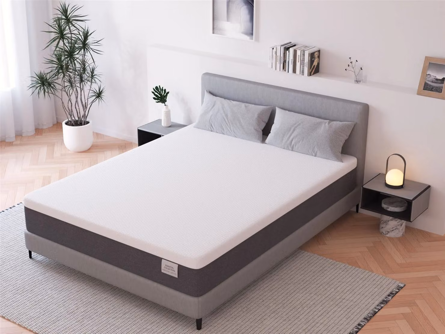 Essential Airflow Ortho Medium Firm Comfort Foam Mattress in White, Size: Small Double (W/D/H: 120 x 200 x 20 cm) – 2