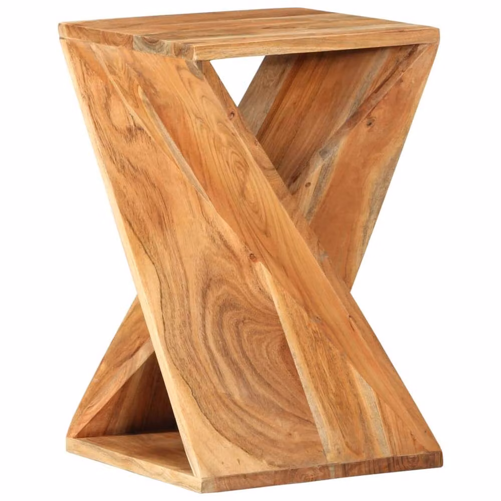 Berkfield Home Brown Acacia Wood Side Table, W/D/H: 35 x 35 x 55 cm – 2