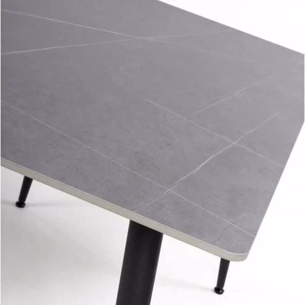 Havendro Grey Sintered Stone Side Table with Matt Ceramic Top, W/D/H: 45 x 45 x 56 cm – 3