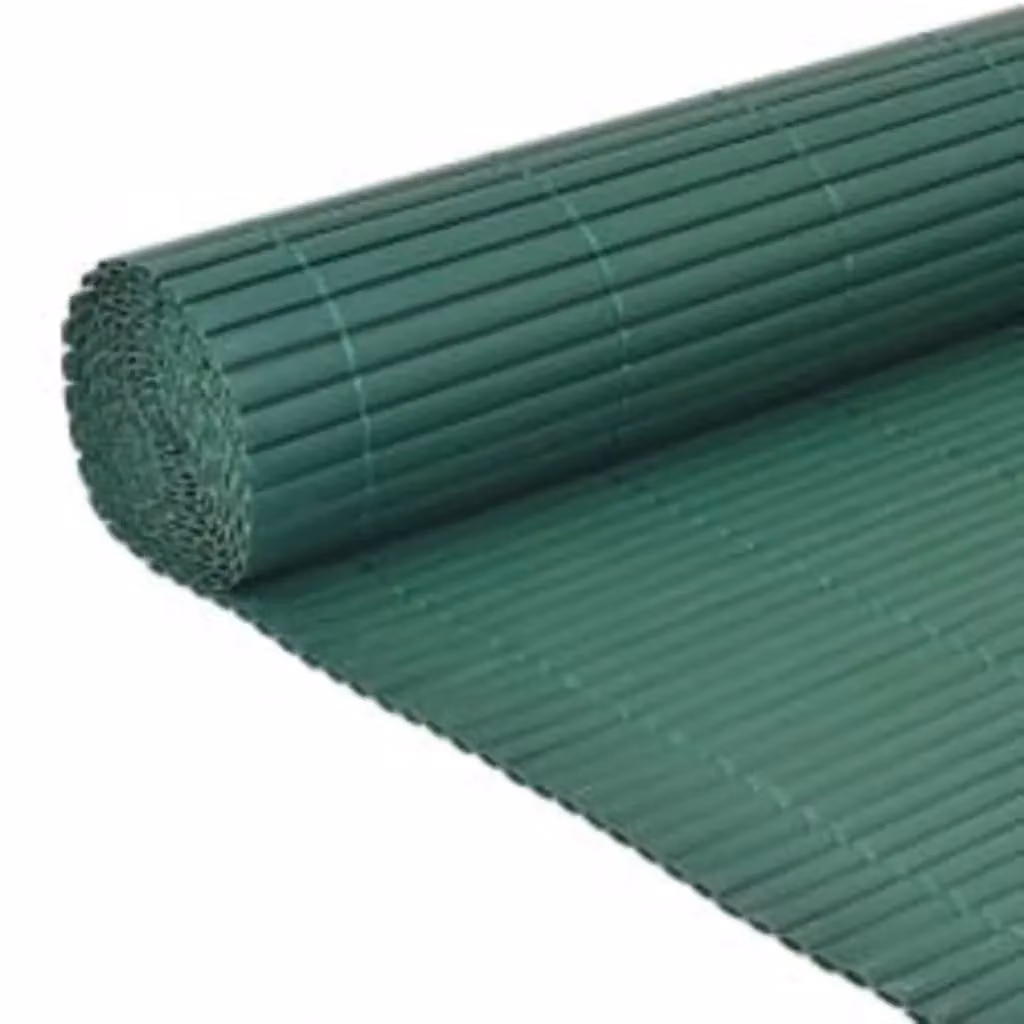 Berkfield Home Double-Sided Green PVC Garden Fence, H: 110 cm, W: 300 cm – 2