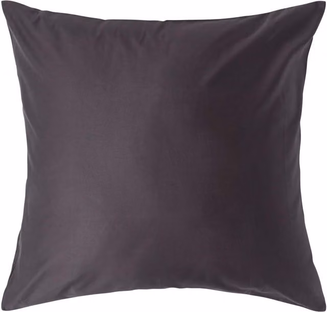 Homescapes 1000 Thread Count Egyptian Combed Cotton Housewife Pillowcase, Grey, Width: 80 cm