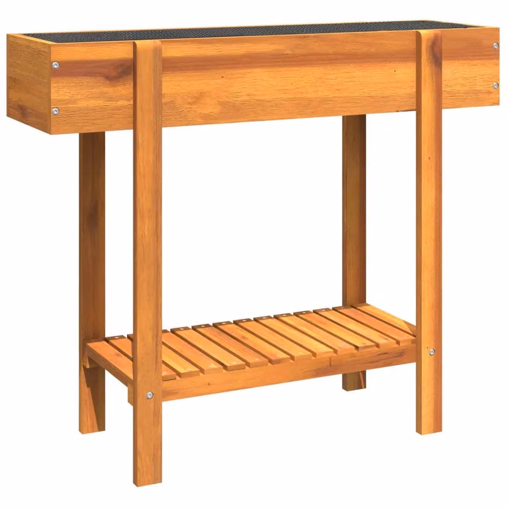Berkfield Home Garden Raised Bed in Brown Solid Acacia Wood, W/D/H: 90 x 30 x 75 cm – 2