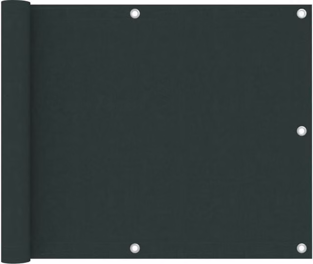 Berkfield Home Opaque Balcony Screen in Dark Green Oxford Fabric, W/H: 75 x 500 cm – 1