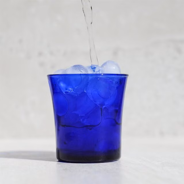 Duralex Blue Tumbler Glasses, Set of 6