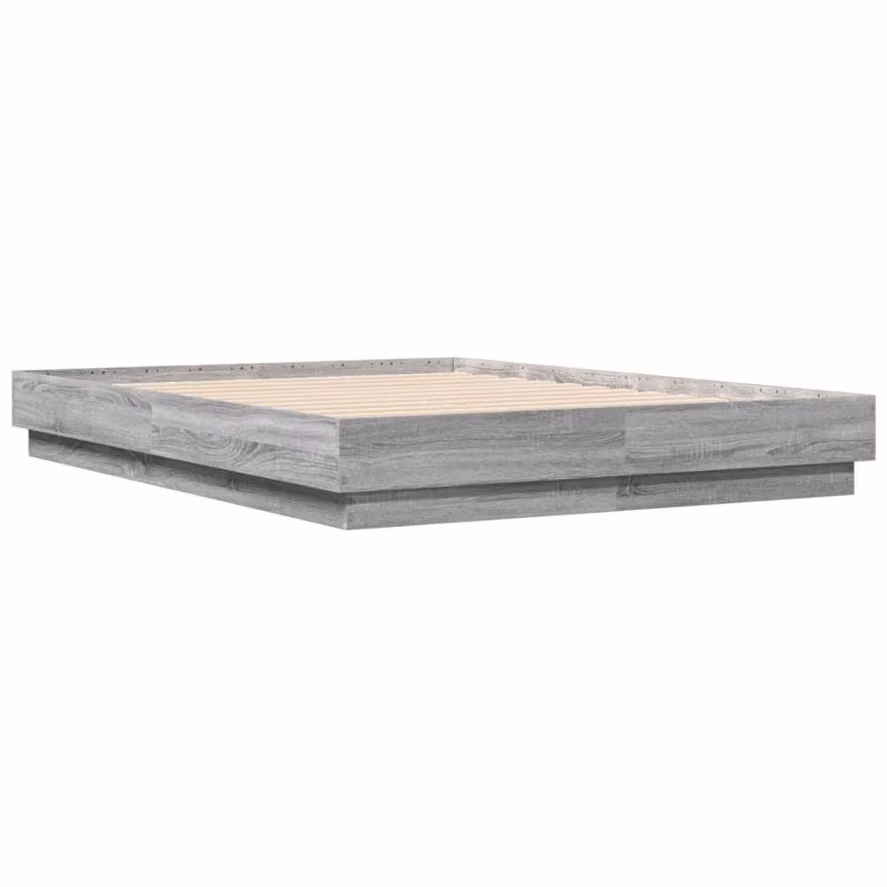 Berkfield Home Small Double Bed Frame in Grey Sonoma, W/D/H: 120 x 190 cm – 3