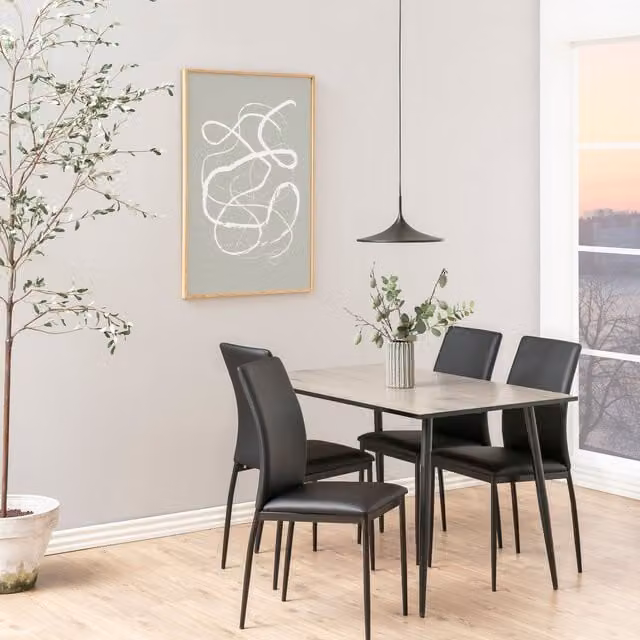 Furniture To Go Wilma Rectangular Dining Table in Wild Oak and White