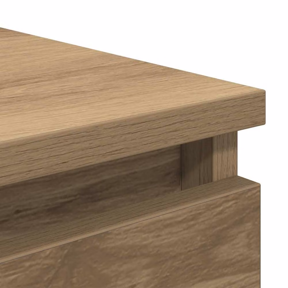 Berkfield Home Artisan Oak Sideboard in Brown, W/D/H: 37.5 x 35 x 76 cm – 3