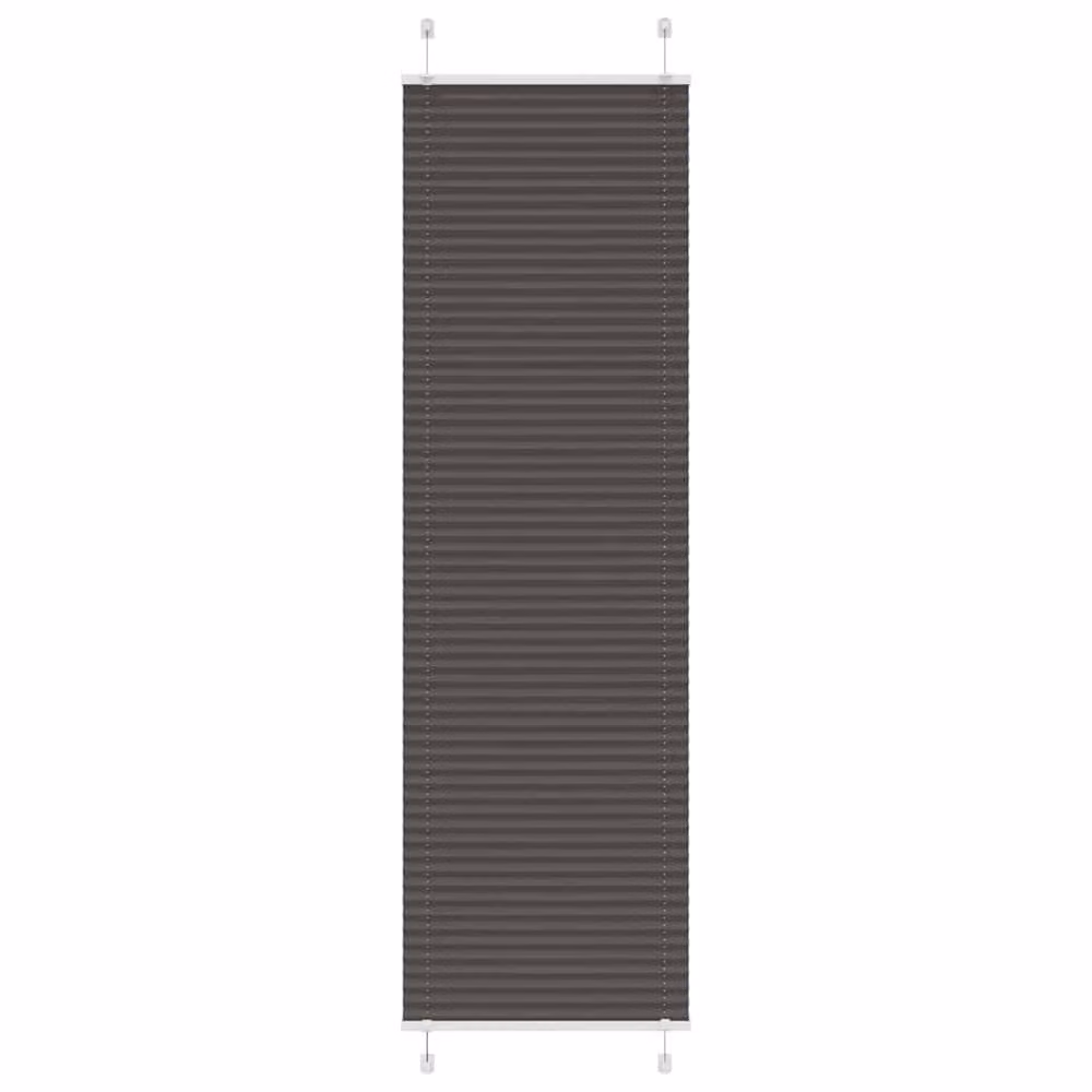 Berkfield Home Single Pleat Black Polyester Semi-Transparent Corded Blind, W: 64.4 cm, H: 200 cm – 2