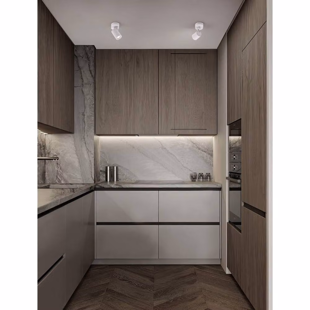 Netlighting Esto Single Spotlight in Sandy White with GU10 LED Bulb – 2