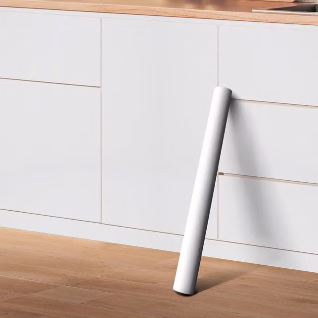 Livingandhome Waterproof Self Adhesive PVC Plain Wallpaper in Grey