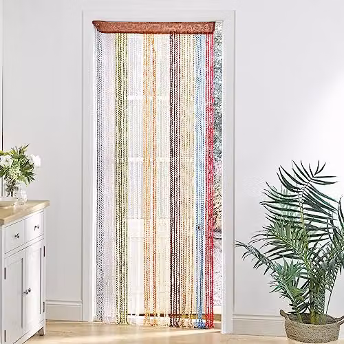 mysmartbuy Multicolour String Door Curtain, W/H: 90 x 200 cm
