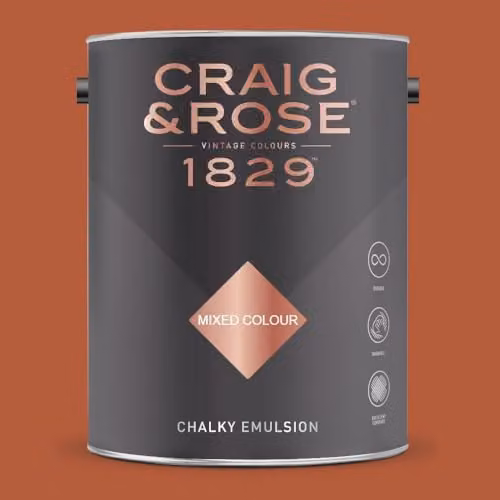 Craig & Rose 1829 Chalky Emulsion Paint in Cadmium, Matt Finish, 5 l