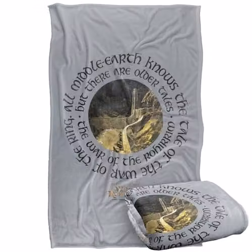 LOGOVISION Lord of the Rings War of the Rohirrim Super Soft Fleece Throw Blanket, Multicolour, W: 91 cm, D: 147 cm