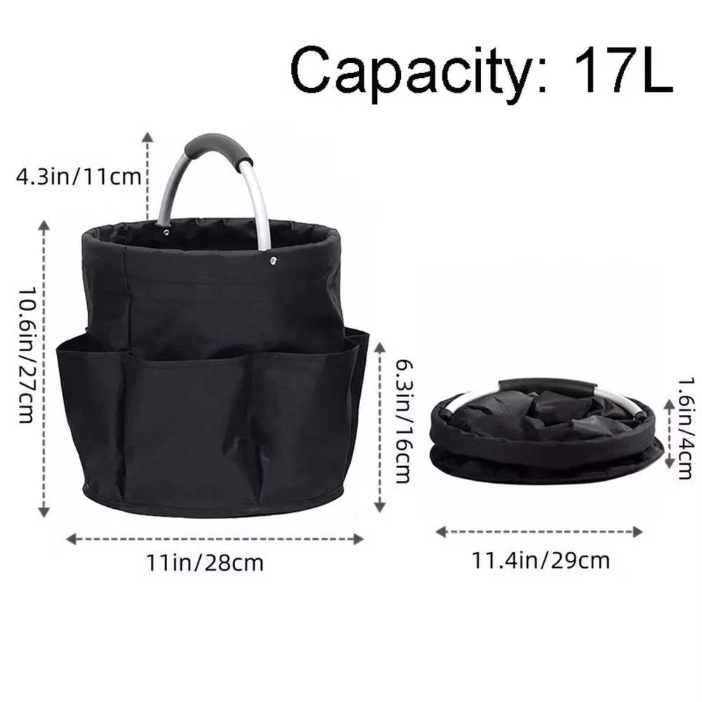 FLAVORA 17L Multifunctional Cleaning Caddy and Garden Tools Bag in Black – 3
