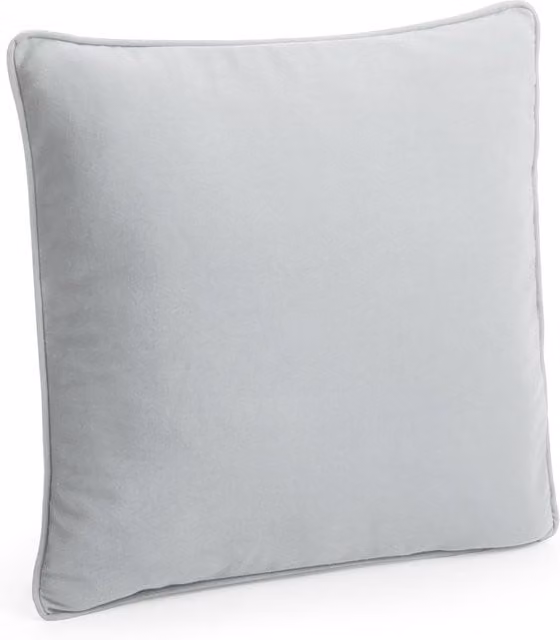 Westford Mill Fairtrade Cotton Square Cushion Cover in Beige and Grey, W/D/H: 40 x 40 x 40 cm