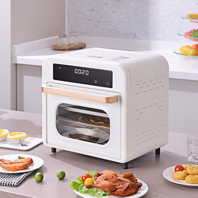 Livingandhome 15L Smart Digital Oven with Three Layers in White