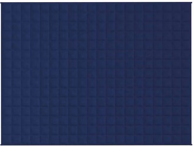 Berkfield Home Navy Blue Weighted Blanket, 150 x 200 cm, 11 kg