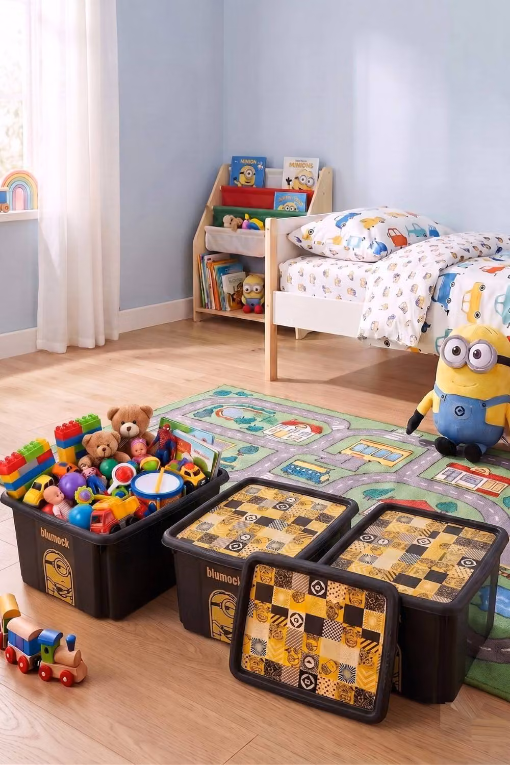 Keeeper Set of 3 Minions Stackable Turning Boxes, 24 Litre, Black – 4