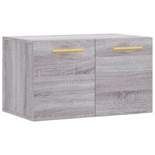 vidaXL Modern Wall Mounted Cabinet in Grey, W/D/H: 60 x 36.5 x 35 cm – 1