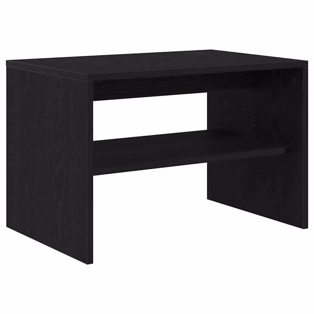 Berkfield Home Modern Black Oak TV Cabinet in Matt MDF, W/D/H: 60 x 40 x 40 cm – 2