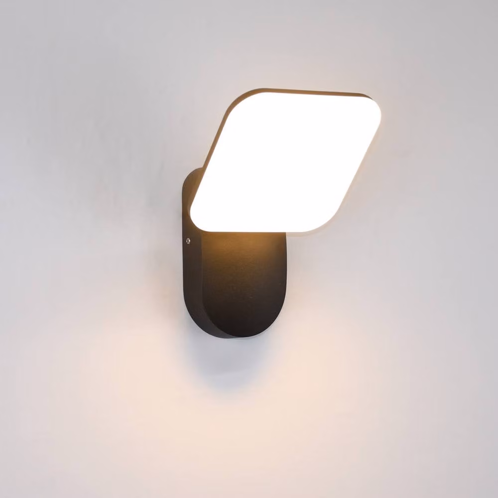 Netlighting Nammi Black Outdoor Wall Down Lamp with Warm White LED and IP54 Rating – 2