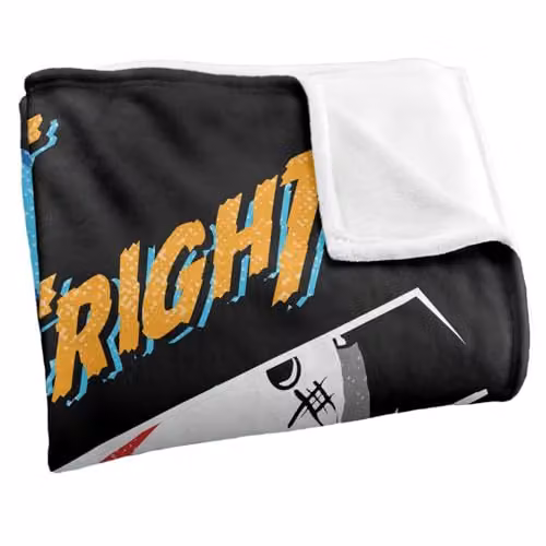 Warner Bros. Friday the 13th Love At First Fright Super Soft Silky Touch Fleece Throw Blanket, Multicolour, W: 127.0 cm x D: 152.4 cm – 2
