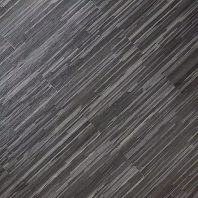 Novecrafto Self Adhesive Wood Effect Vinyl Floor Planks, Dark Grey, 7 Pcs, W: 91.4 cm, D: 15.2 cm – 1