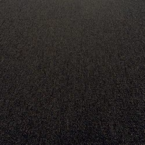 Vinyl Flooring UK Midnight Black Loop Pile Carpet Tiles, 5.5mm, 5m2 (20 Tiles per Box) – 1