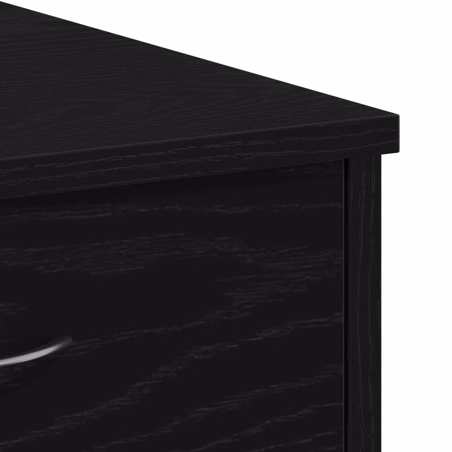 Berkfield Home Black Oak Writing Desk in Matt Black, W/D/H: 80 x 40 x 75 cm – 4