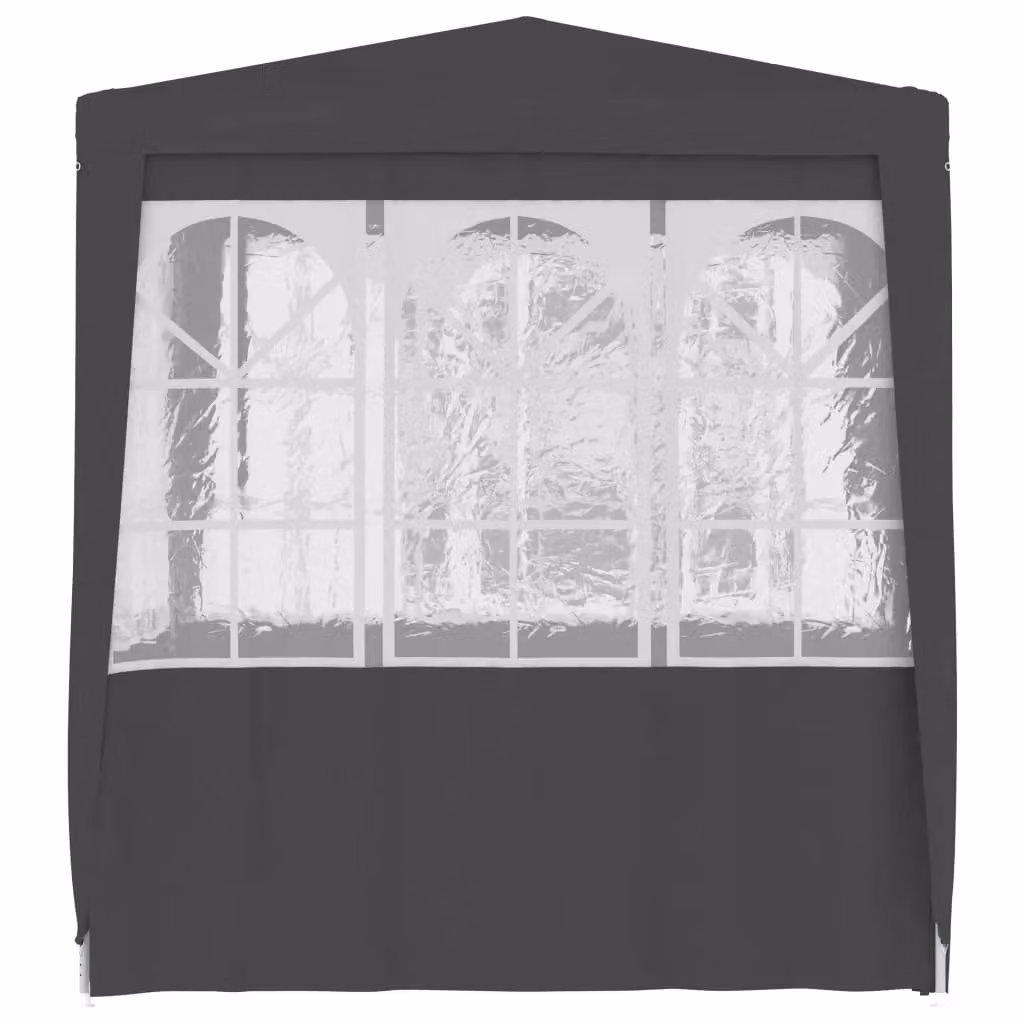 Berkfield Home Professional Party Tent with Side Walls, Anthracite and Black, W/D/H: 2 x 2 x 2 m – 3