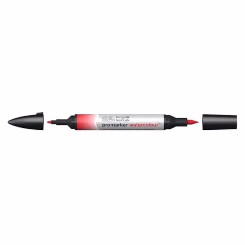 Winsor & Newton Water Colour Marker in Red with Brush Tip