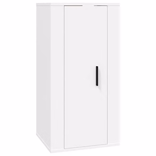 vidaXL Wall Mounted TV Cabinet White W/D/H: 80 x 40 x 34.5 cm
