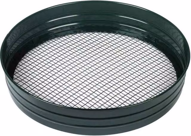 FLAVORA Heavy Duty 3/8 inch Garden Riddle for Sifting Soil and Compost, Green, 100g