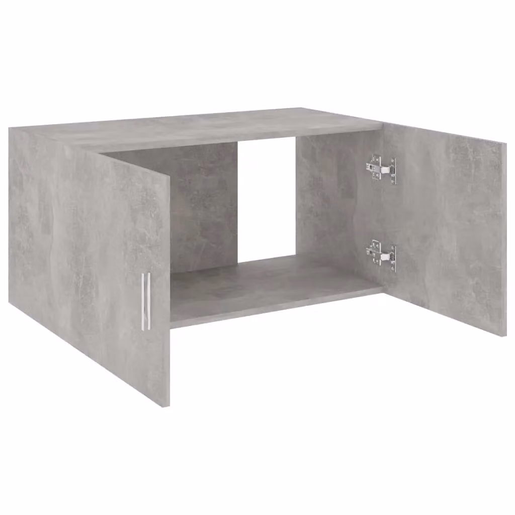 Berkfield Home Wall Mounted Modern Cabinet in Concrete Grey, W/D/H: 80 x 39 x 40 cm – 2