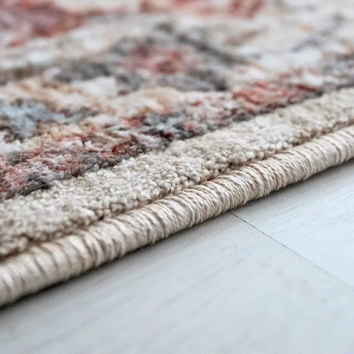 The Rug Shop UK Traditional Abstract Beige Polypropylene Easy To Clean Rug, W: 200 cm, D: 290 cm – 2