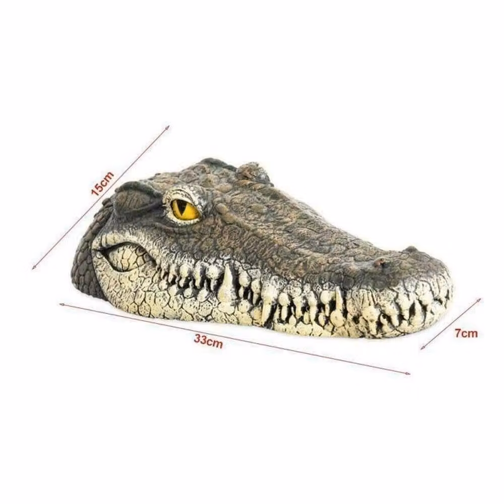 FLAVORA Brown Resin Animal Floating Decorative Ornament for Outdoor Pond Landscapes W: 120 cm, D: 100 cm – 2