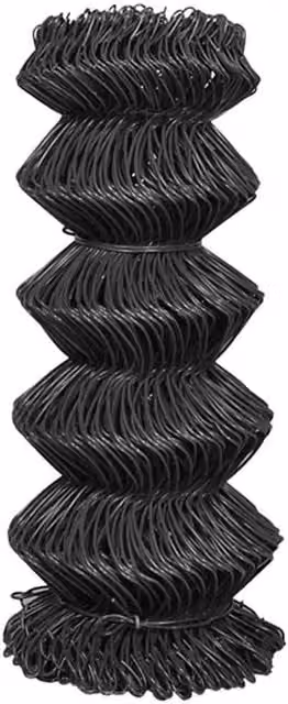 Berkfield Home PVC Coated Steel Chain Link Fence in Dark Grey, 15 x 0.8 m