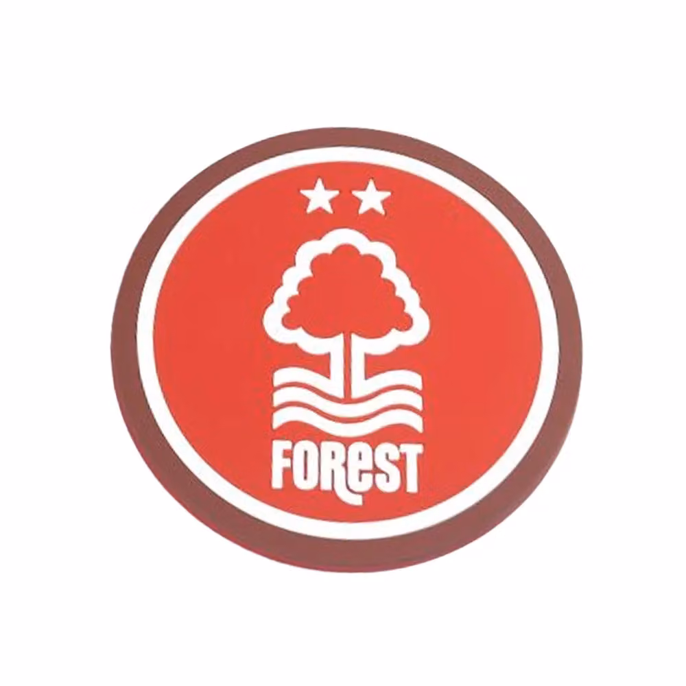 Nottingham Forest FC Silicone Coaster Set, Pack of 2, Red, Round – 2