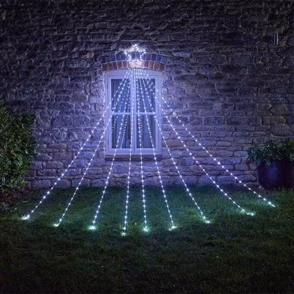 Samuel Alexander 3m Shooting Christmas Star LED Decoration in Cool White and Transparent – 1