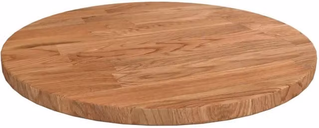 Berkfield Home Round Oak Table Top Light Brown, Diameter: 30 cm, Height: 1.5 cm – 1