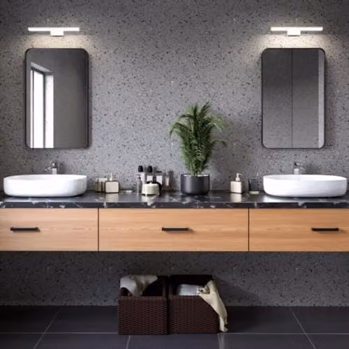 CGC Lighting Tani White LED Bathroom Wall Light, IP44, 4000k, 8W, 640 Lumens – 2