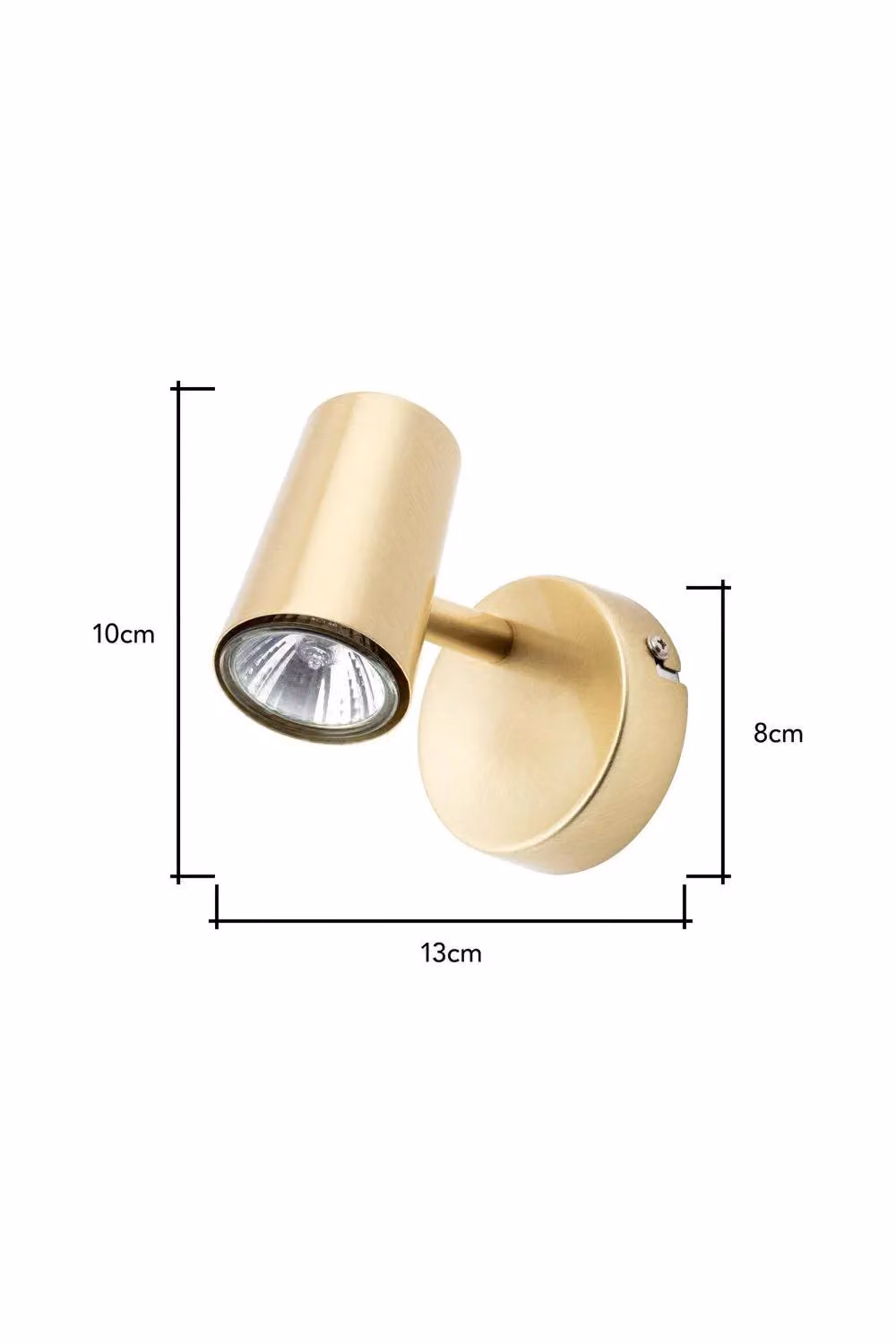 BHS Lighting Barley Adjustable Spotlight Ceiling Light in Gold/Brass – 3