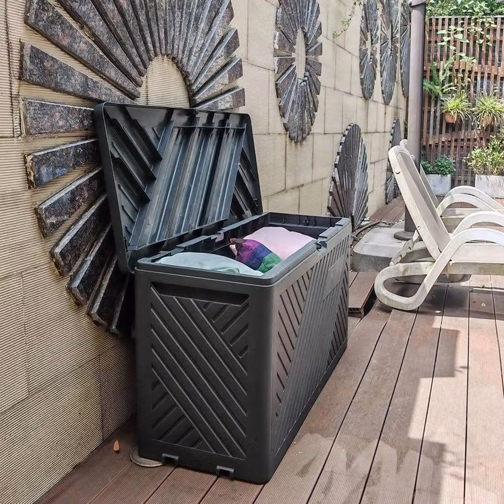 FORGEVIO Anthracite Grey Plastic Garden Storage Box – 3